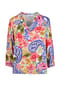 BICALLA Bluse mit Paisley- und Blüten-Print in Blau/Rot Bild 1