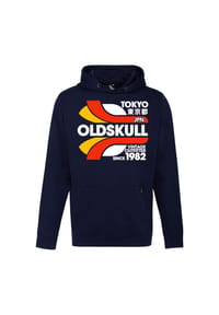 OLDSKULL - Kapuzensweater Retro Tokyopolis mit angesagtem Print im Vintage-Stil - Black