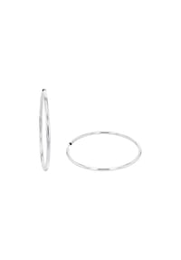 amor - Creolen für Damen, 925 Sterling Silber - Silber