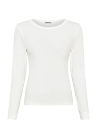 MANGUUN - Langarmshirt, Rundhals, für Damen - 1 WEISS