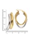 CELESTA® Damen Creolen "324310179", 333er Weiß-/Gelbgold Bild 6