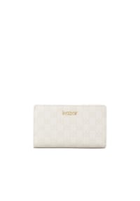 kazar - Hell gemusterte Brieftasche mit brauner Innenausstattung - Off-white
