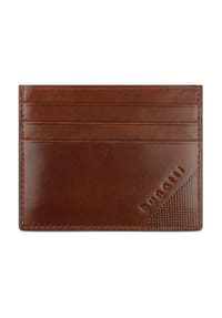 bugatti Nobile - Nobile Kreditkartenetui RFID Schutz Leder 10 cm - cognac
