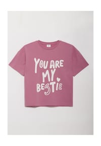 S.Oliver Red Label - T-Shirt, Rundhals, für Kinder - 4183 LILAC/PINK
