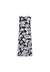 olsen - mit Rundhalsausschnitt und Allover-Dessin - Dark Navy