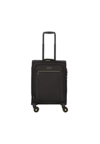 d & n® - Travel Line Travel Line 9704 4 Rollen Kabinentrolley S 55 cm mit Dehnfalte - black