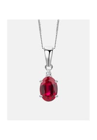 Diamant L'eternel - Kette mit Anhänger, mit Diamant, 375 Weißgold - white gold