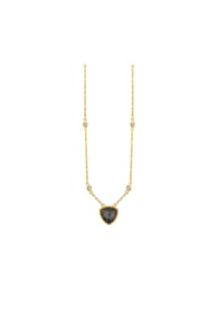 caї - Collier 925/- Sterling Silber 1 Labradorit - gelb