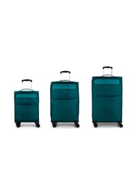 GABOL Cloud - Cloud 4 Rollen Kofferset 3-teilig mit Dehnfalte - azul