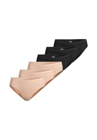 -con-ta- - Midi Slip 6er Pack Feinripp - Beige