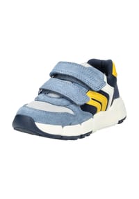 GEOX - Leder Sneaker - Blau/Gelb