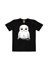 LOGOSHIRT® - T-Shirt Organic Kids Harry Potter - Hedwig - black