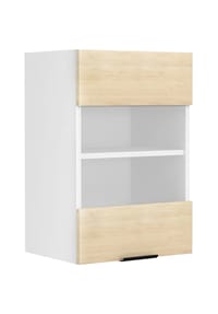 VCM. - Küchenschrank hängend | Maße ca. H. 60 x B. 40 x T. 31 cm | Hängeschrank mit Glas | Küchenmöbel – Fasola - Weiß