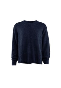 STOOKER® - CARO Damen Strickpullover - blue mel.