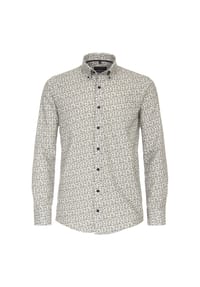 CASAMODA - Herren Freizeithemd "Green"-Kollektion Print Casual Fit - Braun