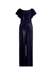 Vera Mont - Hosenanzug im Glitzer-Look - Dunkelblau/Grau