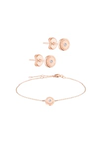 LIEBESKIND - Armband & Ohrstecker Set - roségold