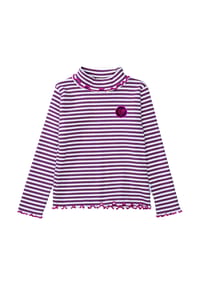 JETTE - Langarmshirt, Rollkragen, für Kinder - GRAPE STRIPE