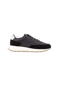 BOSS - Herren Sneaker - Vinston Runn dsgrlt, Turnschuh, Schnürung, Echtleder, Logo - Schwarz
