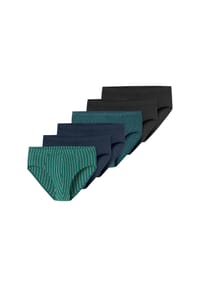 SCHIESSER - Slip 955 Essentials - dunkelblau,grün