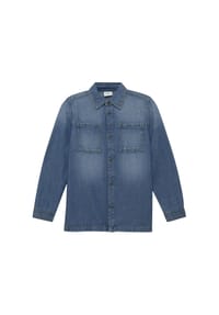 s.Oliver - Denim Hemd, Used Effekt, für Kinder - blau