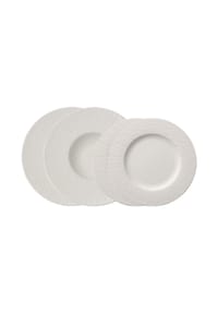 Villeroy & Boch Teller-Set Manufacture Rock 4er Set weiß - MANUFACTURE ROCK - weiß