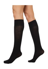 OROBLÙ - Kniestrümpfe "Nives", Woll-Anteil, 90 den, für Damen - 17E BLUE 11