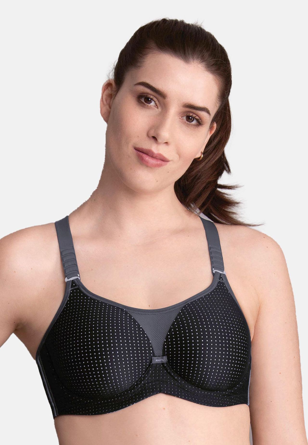Anita Performance Wirex Sport-Bh, KomfortträGe, Atmungsaktiv, FüR Damen, Schwarz, 90C
