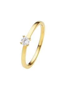 ONE ELEMENT Timeless Diamonds - 0.2 ct Diamant Brillant Ring aus 585 Gelbgold - gold