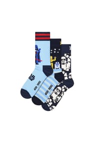 HAPPY SOCKS - Herren Socken, 3er Pack - STAR WARS, Geschenkbox, Motivsocken - Star Wars