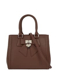 Cluty - Handtasche Solcuore Echt Leder, Made In Italy - beige