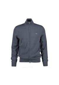 GANT - Herren Strickjacke - CASUAL COTTON ZIP CARDIGAN, Stehkragen, Baumwolle - Beige Melange