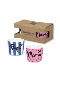 ppd - Eierbecher Formart Mama+Papa Egg Cup Set, 2-tlg. - Mehrfarbig