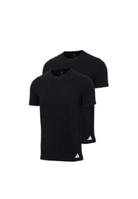 adidas - Active Flex Cotton T-Shirt, schnelltrocknend, 2er-Pack, für Herren - 000 BLACK