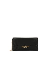 kazar - Schwarze Puffy Bag mit Metallverzierung - Schwarz