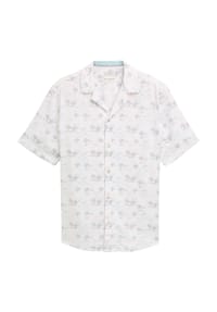 TOM TAILOR - Freizeithemd, Regular Fit, Kurzarm, Reverskragen, für Herren - 37347 WHITE MULTI