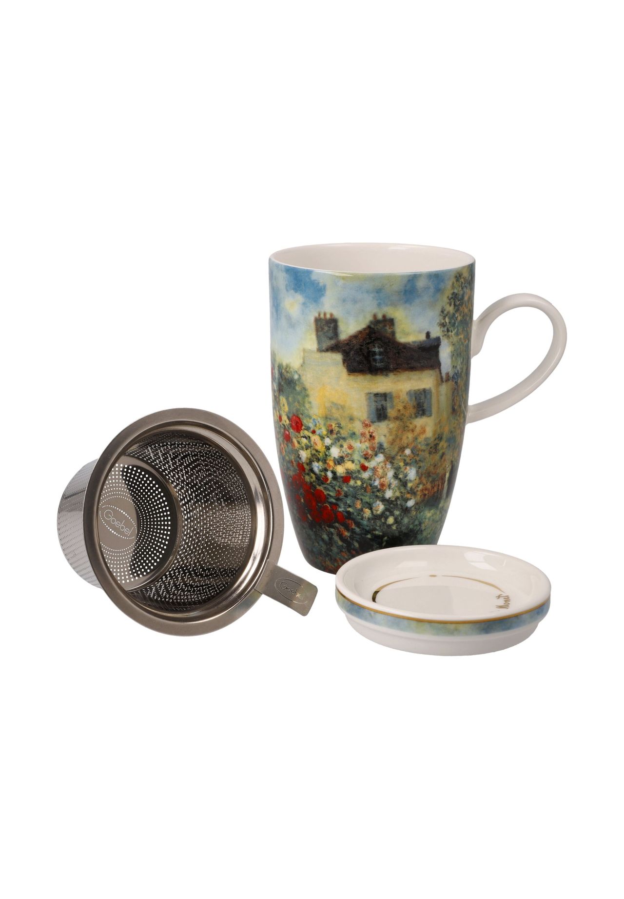 Goebel Teetasse mit Deckel und Sieb Claude Monet - Das Künstlerhaus Monet |  GALERIA
