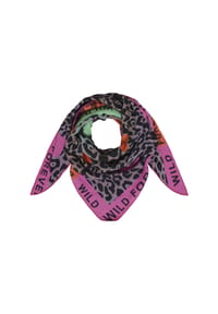 MANGUUN - Dreiecksschal Ischgl, Ziernaht, für Damen - FUCHSIA