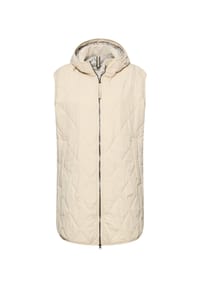 camel active - Lange Weste mit Kapuze - Eiche