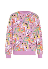CHIEMSEE - Sweatshirt mit Allover-Print und Retro-Rückenprint - 15-3214 Orchid