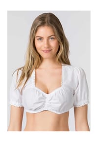 STOCKERPOINT - Dirndlbluse "Tania", Bordüren, für Damen - WEISS