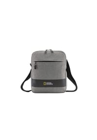 NATIONAL GEOGRAPHIC - Schultertasche SHADOW aus recycelten PET-Flaschen - Grey