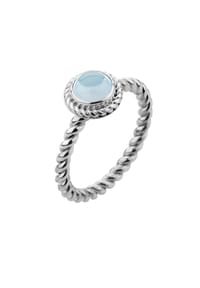 Nenalina - Ring Aquamarine Geburtsstein März Boho 925 Silber - Hellblau