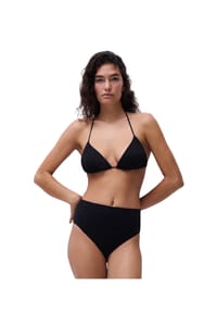 CHANTELLE - Triangel-Bikini-Oberteil Pulp, schmale Träger, Rippstruktur, für Damen - 011 SCHWARZ