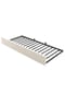 KOMHTOM Kinderbett 90x200 cm mit Ausziehbett, Beige (ohne Matratze) Bild 9
