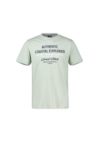 LERROS - Sommerliches T-Shirt aus Baumwolle mit O-Neck, große Größen - BAY GREEN