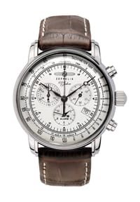 ZEPPELIN - 100 JAHRE ZEPPELIN Herren Chronograph "7680-1" - SILBER/BRAUN