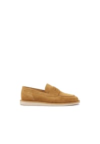 Kazar - Hellbraune Slipper aus Wildleder - Hellbraun