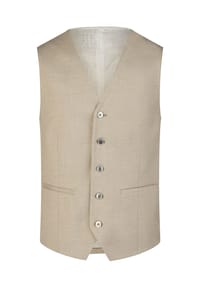 HECHTER PARIS - Weste WAISTCOAT LEISURE Aus mikrostrukturiertem Stretchstoff - beige