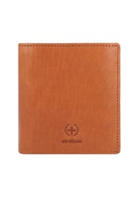 strellson BLACK WALL - Gelbörse, Leder, Logo, uni, für Herren - COGNAC